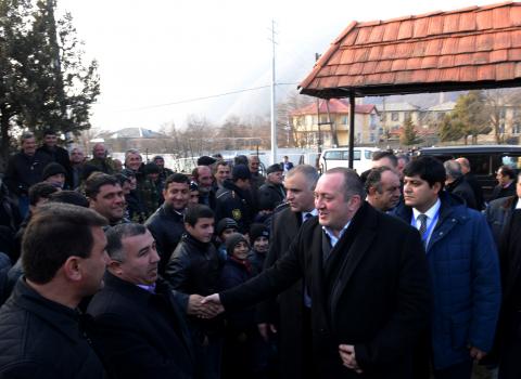 Georgian President visits Azerbaijan`s Gakh District
