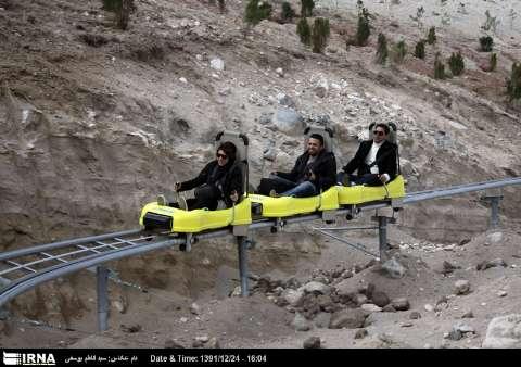 The first complex of sleigh rides opens in Tabriz city. 