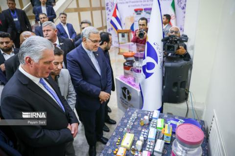 Cuban president visits Iran high-tech, medical research centers