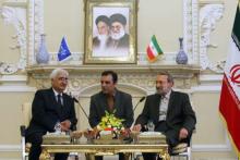 Iran Majlis Speaker Meets With Indian Foreign Affairs Minister