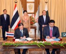  Pakistan‚ Thailand sign three accords on expansion of ties  
