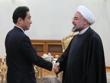President Rouhani Receives Japanese FM
