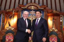 Presidents of Mongolia and Germany