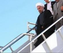 President Rouhani arrives in New York