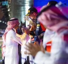 Saudi Sport Minister Crowns Dutchman Max Verstappen with F1 Saudi Arabian Grand Prix Trophy