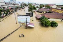 Aceh flood, Indonesia,