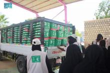 KSrelief Distributes more than 51 Tons of Ramadan Food Baskets in Abyan Governorate, Yemen