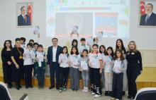 LANDAU School students visit AZERTAC news agency