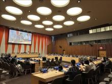 An overview of the meeting summarising the activities of the Asia Pacific Group at the UN in April (Photo:  VNA)
