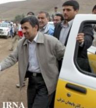President Visits Quake-stricken Areas In Northwestern Iran 