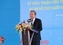 Deputy PM Truong Hoa Binh speaks at the event. (Photo: VNA)