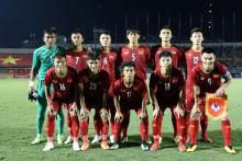 Starting lineup of Vietnam's U18 team in the match against Malaysia on August 7 (Photo: vff.org.vn)
