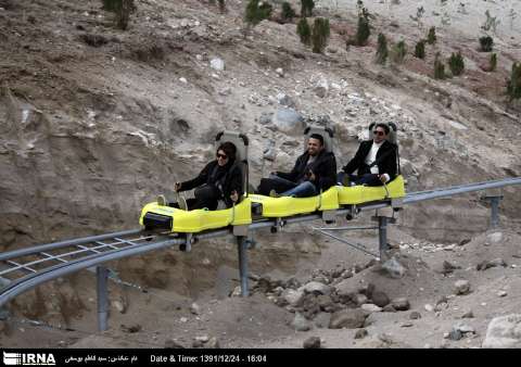 The first complex of sleigh rides opens in Tabriz city. 