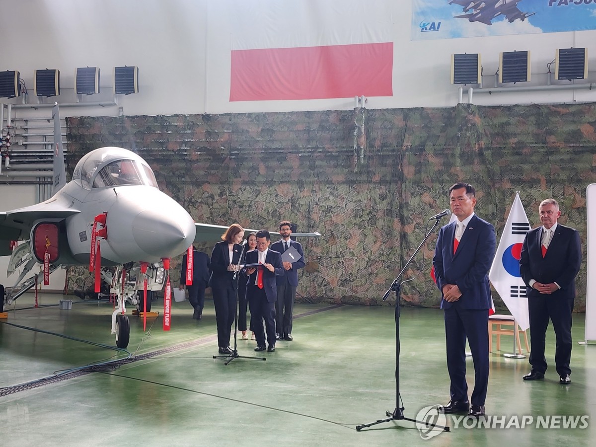S. Korea-Poland MRO accord for FA-50 fighters