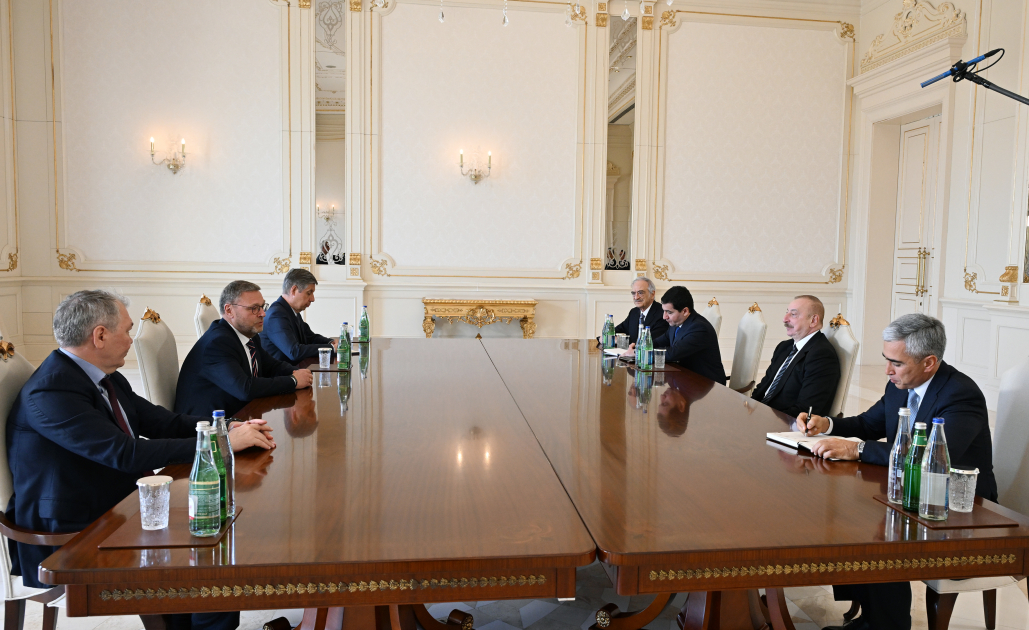 President Ilham Aliyev received Deputy Speaker of Russian Federation Council and Chairman of State Duma Committee