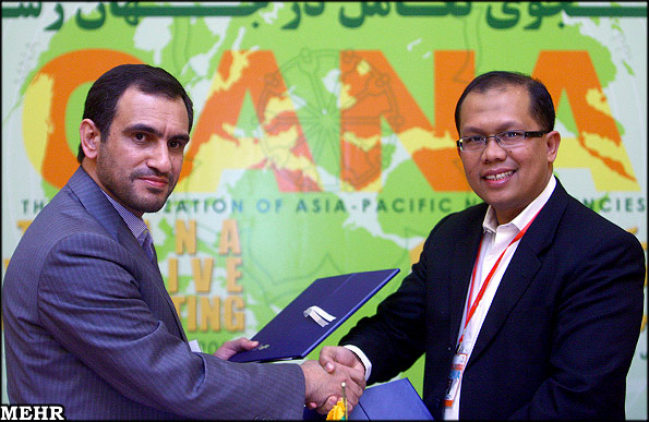 The Mehr News Agency has signed cooperation agreements with three news agencies