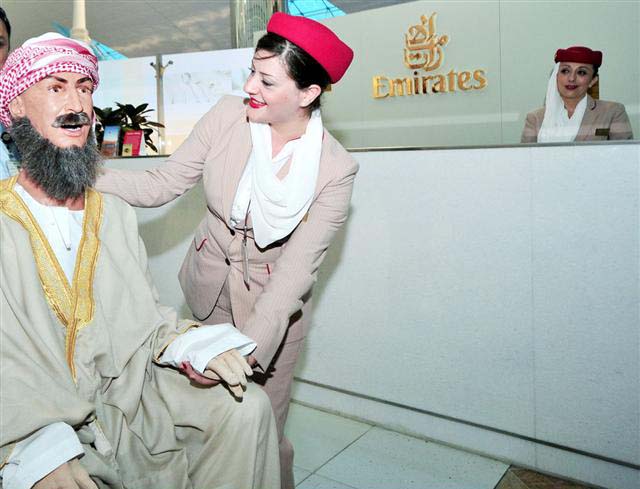 Arabic speaking robot travels on board Emirates flight