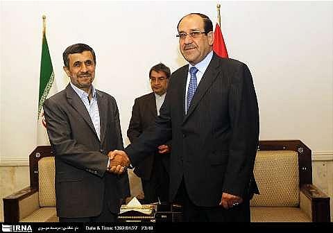 Ahmadinejad Meets With Iraqi Prime Minister Nouri al-Maleki 