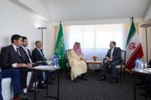 Saudi Foreign Minister Meets with Iranian Foreign Minister