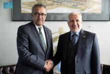 Supervisor General of KSrelief Meets with WHO Director-General