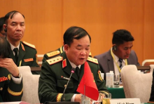 Deputy Minister of National Defence Sen. Lieut. Gen. Hoang Xuan Chien speaks at the forum (Photo: VNA)