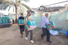 KSrelief Continues to Distribute Humanitarian Aid in Gaza