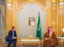 HRH Crown Prince, UK Secretary of State for Foreign, Commonwealth and Development Affairs Discuss Latest Developments in the Region