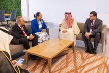 Saudi Minister of State for Foreign Affairs Meets with Colombian Vice Foreign Minister