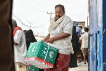 KSrelief Distributes 1,266 Food Baskets in Abyan, Yemen