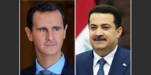 President al-Assad and Iraq PM discuss bilateral relations and a number of Arab and international issues in a phone call