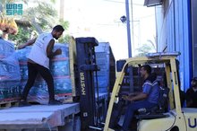 Saudi Humanitarian Aid Convoy Reaches Gaza 