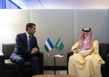 Saudi Foreign Minister Meets with Uzbekistan Foreign Minister