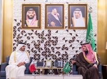 Interior Minister Holds Official Talks with His Qatari Counterpart