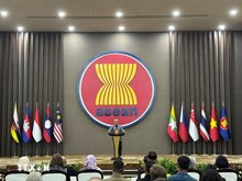 President of the Democratic Republic of Timor-Leste Jose Ramos Horta speaks at the ASEAN Secretariat. (Photo: VNA)