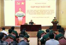 At the press conference in Hanoi on April 9 to introduce the ninth border defence friendship exchange between Vietnam and China. (Photo: VNA)
