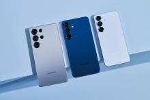 Samsung Electronics Co.'s new Galaxy S25 series smartphones are seen in this photo provided by the company. (PHOTO NOT FOR SALE) (Yonhap)