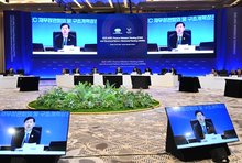 This image, provided by the finance ministry, shows Finance Minister Koo Yun-cheol speaking during the APEC Finance Ministers' Meeting in the western port city of Incheon, on Oct. 22, 2025. (Yonhap)