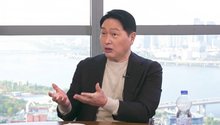 SK Group Chairman Chey Tae-won speaks during an interview with YouTube channels on Oct. 26, 2025, in this photo released by the conglomerate. (PHOTO NOT FOR SALE) (Yonhap)