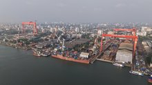 This undated file photo provided by HD Hyundai Heavy Industries Co. shows India's state-run Cochin Shipyard Ltd. (PHOTO NOT FOR SALE) (Yonhap)