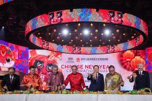 Prime Minister Anwar Ibrahim attends the 2025 Chinese New Year celebration jointly organised by Malaysia's Ministry of Tourism, Arts and Culture and China's Ministry of Culture and Tourism