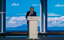 Prime Minister Anwar Ibrahim delivers his keynote address at plenary session of the 9th Eastern Economic Forum (EEF) at Far Eastern Federal University (FEFU) Campus