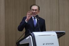 Prime Minister Anwar Ibrahim delivers his special address titled “Strategic Partners in a Complex World: Malaysia, Korea, and the Future of Asia” at Seoul National University, Tuesday.