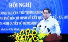 PM Pham Minh Chinh speaks at the meeting on Ho Chi Minh City’s socio-economic development and the implementation of the National Assembly’s Resolution 98 on August 10. (Photo: VNA)
