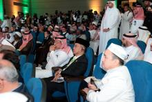  Malaysia’s Minister in the Prime Minister's Department (Religious Affairs)  Dr Mohd Na’im Mokhtar (middle) at the 48th Grand Hajj Symposium in Makkah, Monday. 