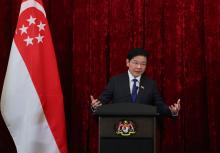 Singapore’s Prime Minister Lawrence Wong  in Putrajaya, Wednesday.