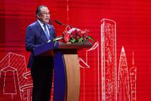 KUALA LUMPUR, June 19 -- Malaysian Prime Minister Anwar Ibrahim delivering his speech during the Dinner in Celebration of 50th Anniversary of the Establishment Diplomatic Relations Between Malaysia and China here Wednesday.  --fotoBERNAMA (2024) COPYRIGHT RESERVED