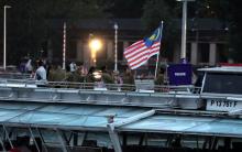 PARIS, July 27 -- Malaysia's Chef de Mission for the 2024 Paris Olympics, Hamidin Mohd Amin, along with Malaysia's (Jalur Gemilang) flag-bearers, diving athlete Betrand Rhodic Lises and sailor Nur Shazrin Mohamad Latif, together with the national contingent’s athletes and officials, boarded a boat during the opening ceremony of the Paris 2024 Olympic Games on the Seine River today.  --fotoBERNAMA (2024) COPYRIGHT RESERVED