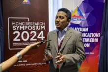 SEPANG, Sept 4 -- Panelist from Universiti Teknologi Malaysia (UTM), Dr Azizul Azizan during an interview at the MCMC Research Symposium 2024 today.