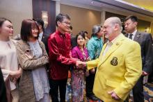Sultan Ibrahim Saturday spend time meeting the Malaysian diaspora in China.