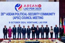 VIENTIANE, Oct 8 --The Association of Southeast Asian Nations (ASEAN) Foreign Ministers Meeting began Tuesday in the capital of Laos ahead of the opening ceremony of the 44th and 45th ASEAN Summits and related summits scheduled for Oct 9.